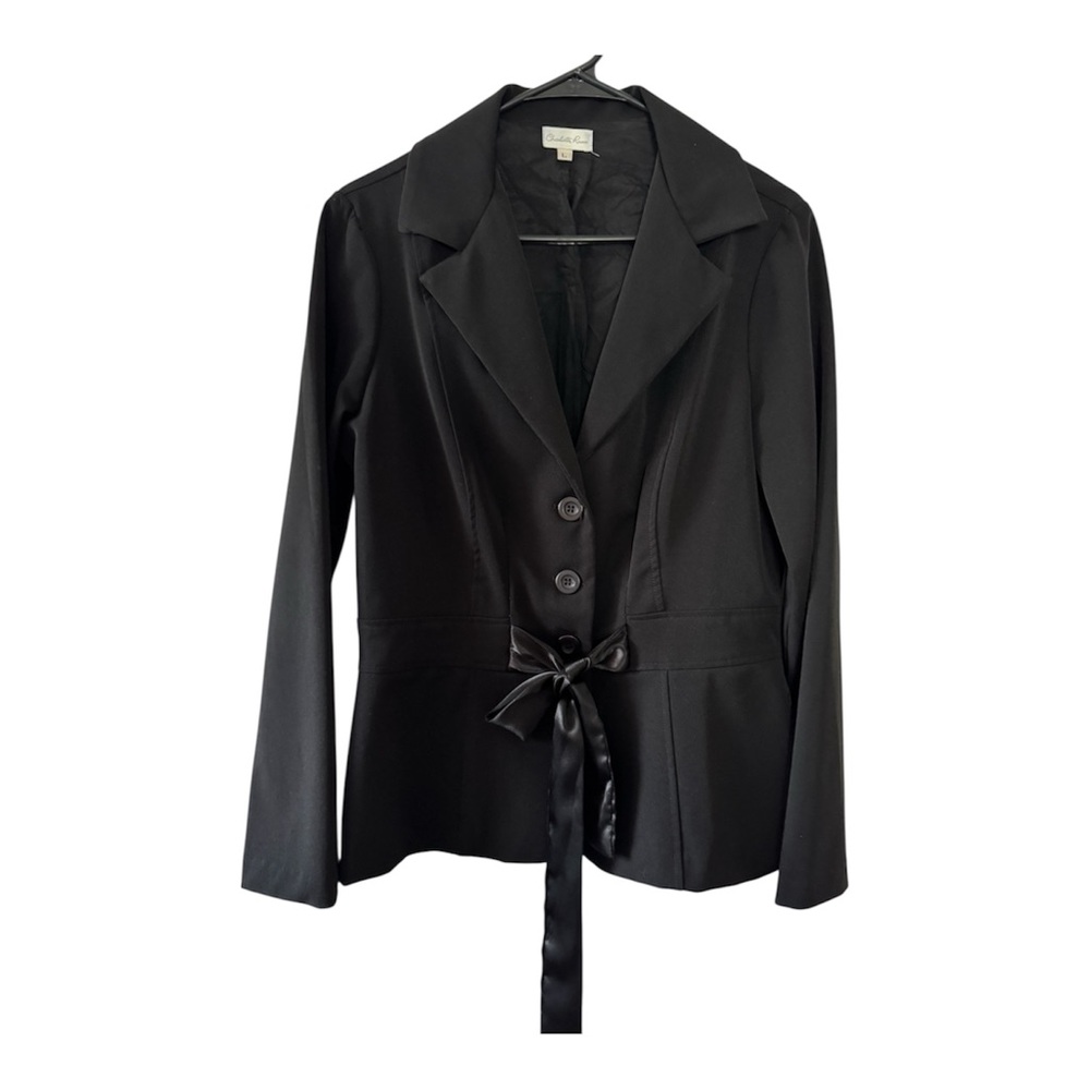 Charlotte Russe Black Blazer With satin Bow